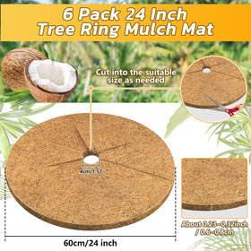 Legigo 24-inch tree ring demonstrates easy setup around plant stems.