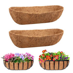 Legigo 2-pack coco liner for window boxes with 24-inch length improves soil retention