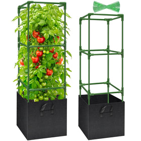 Legigo 2-pack tomato cages provide sturdy vertical support for climbing tomatoes