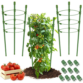 Legigo 3-pack plant support cages front view for neat vertical growth.