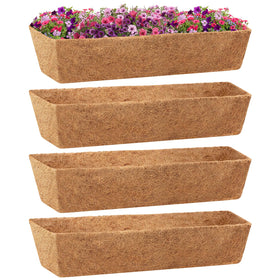 Legigo coconut liner unfolded to fit 30-inch square planters.