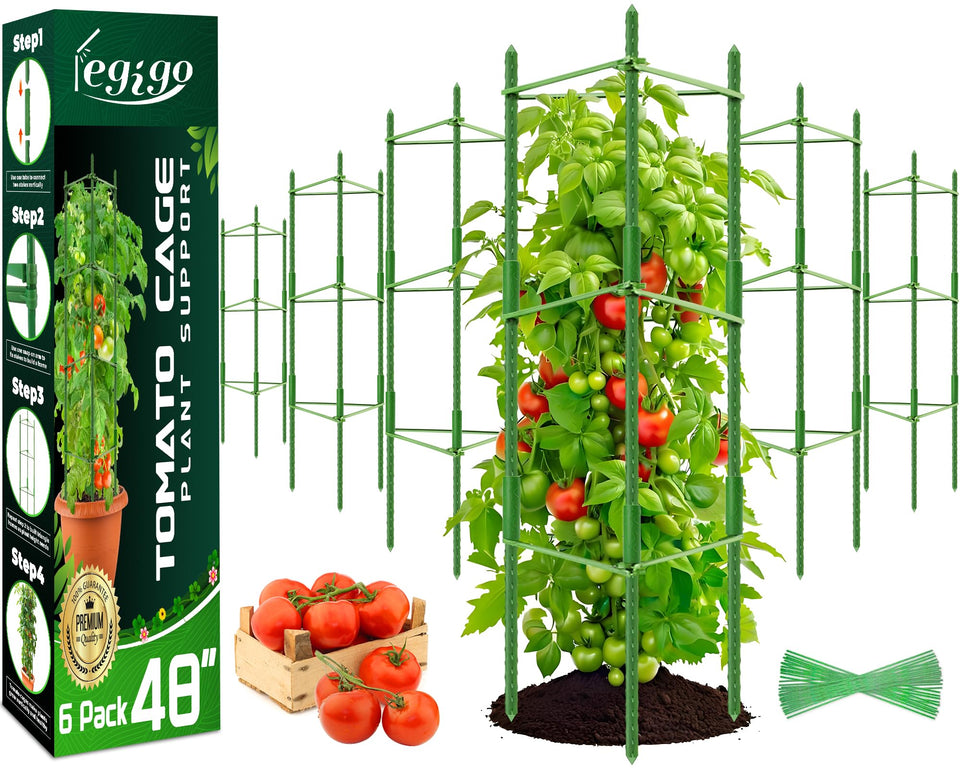 Legigo tomato cage components ready for quick, stable assembly