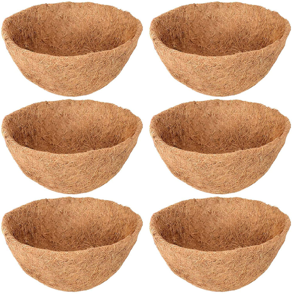 Legigo coco liner set in a 12-inch basket showing moisture retention