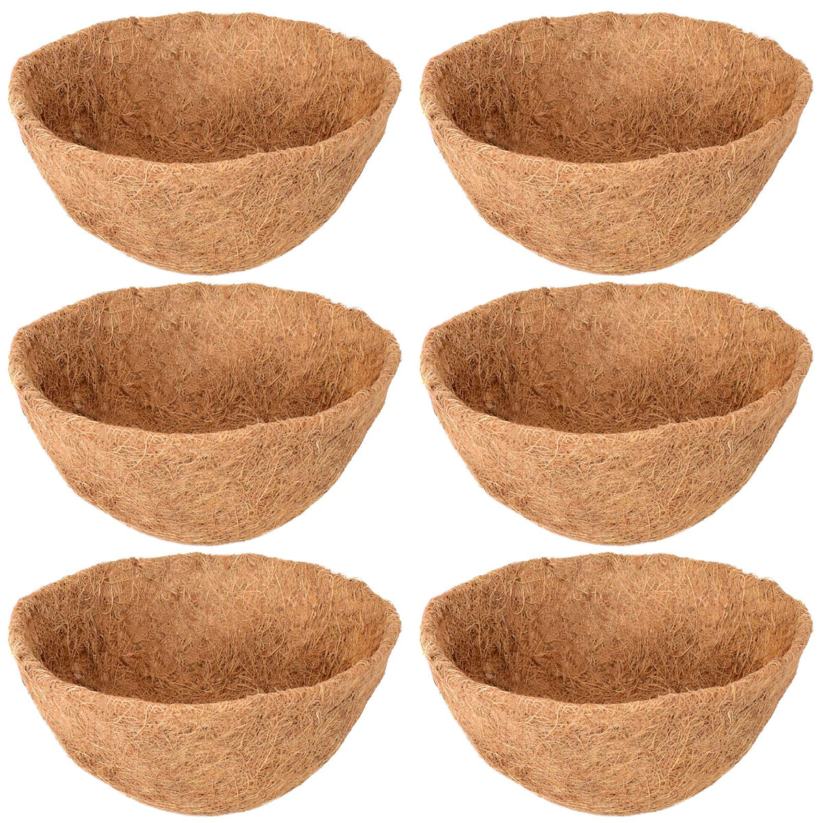 Legigo 6-pack coconut liner close-up showing natural coir texture for airflow.