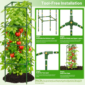 Legigo adjustable height design supports plants through all growth stages.