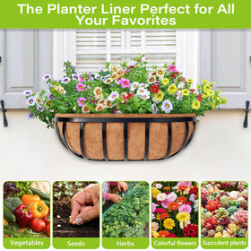 Legigo 30-inch liner comfortably fits most window boxes and planters.
