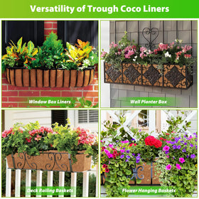 Legigo biodegradable coconut liners promote eco friendly decorating for decks and fences.