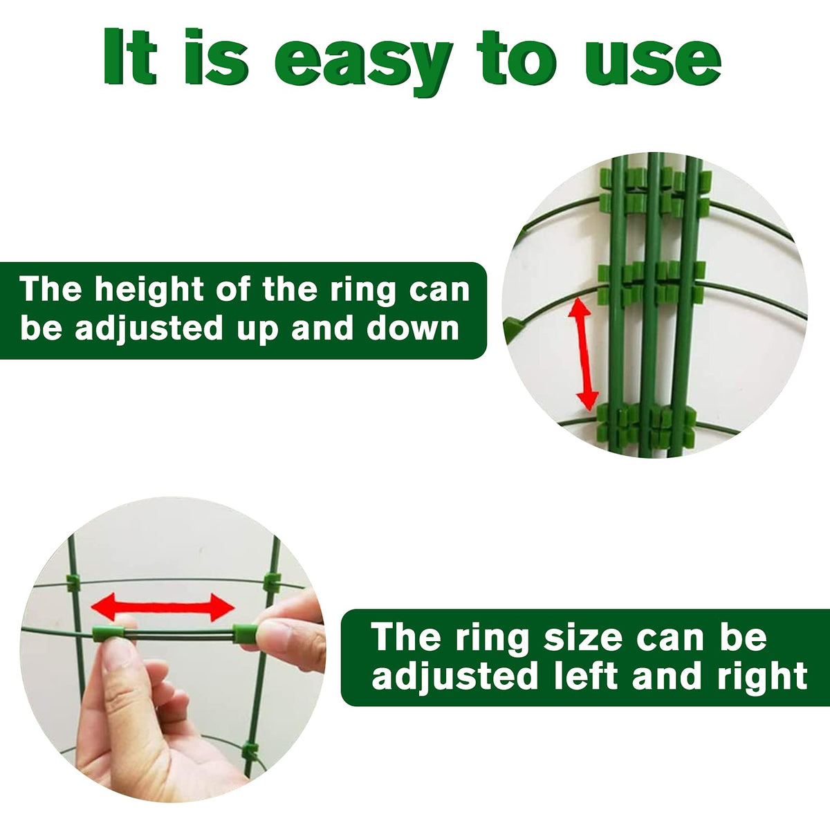 Legigo bottom-tip design easily inserts into soil without harming roots.