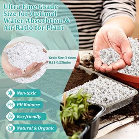 Legigo coarse perlite for soil aeration improving drainage in container plants.