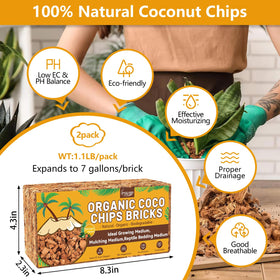 Legigo Coco Chips moisture retention highlights sustained watering and healthier root zones.