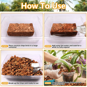 Legigo Coco Chips orchid substrate provides stable pH and good moisture balance.