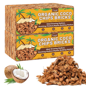 Legigo coco coir brick four-pack before expansion ready to hydrate
