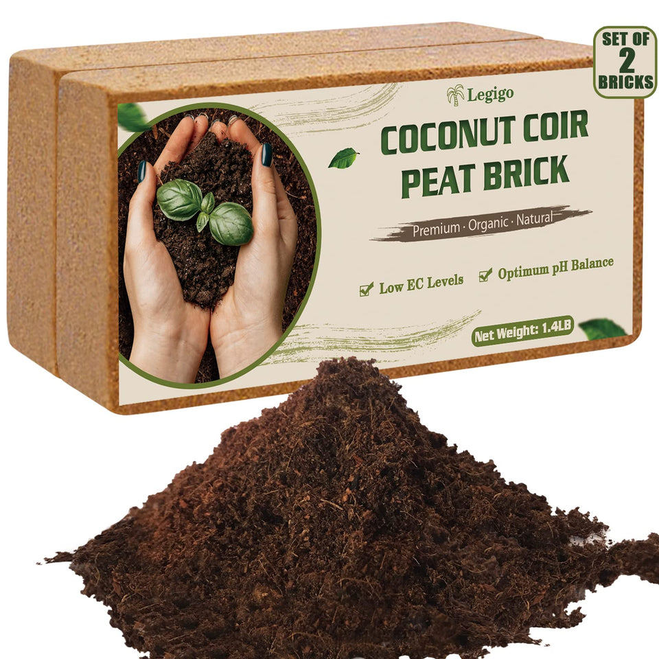 Legigo coco coir brick compact 2-pack ready to expand