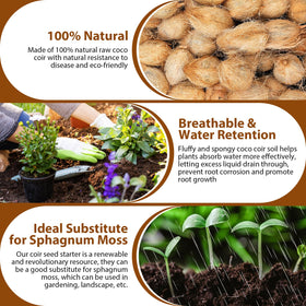 Legigo coco coir bricks ideal for herbs and flowers in pots and containers.