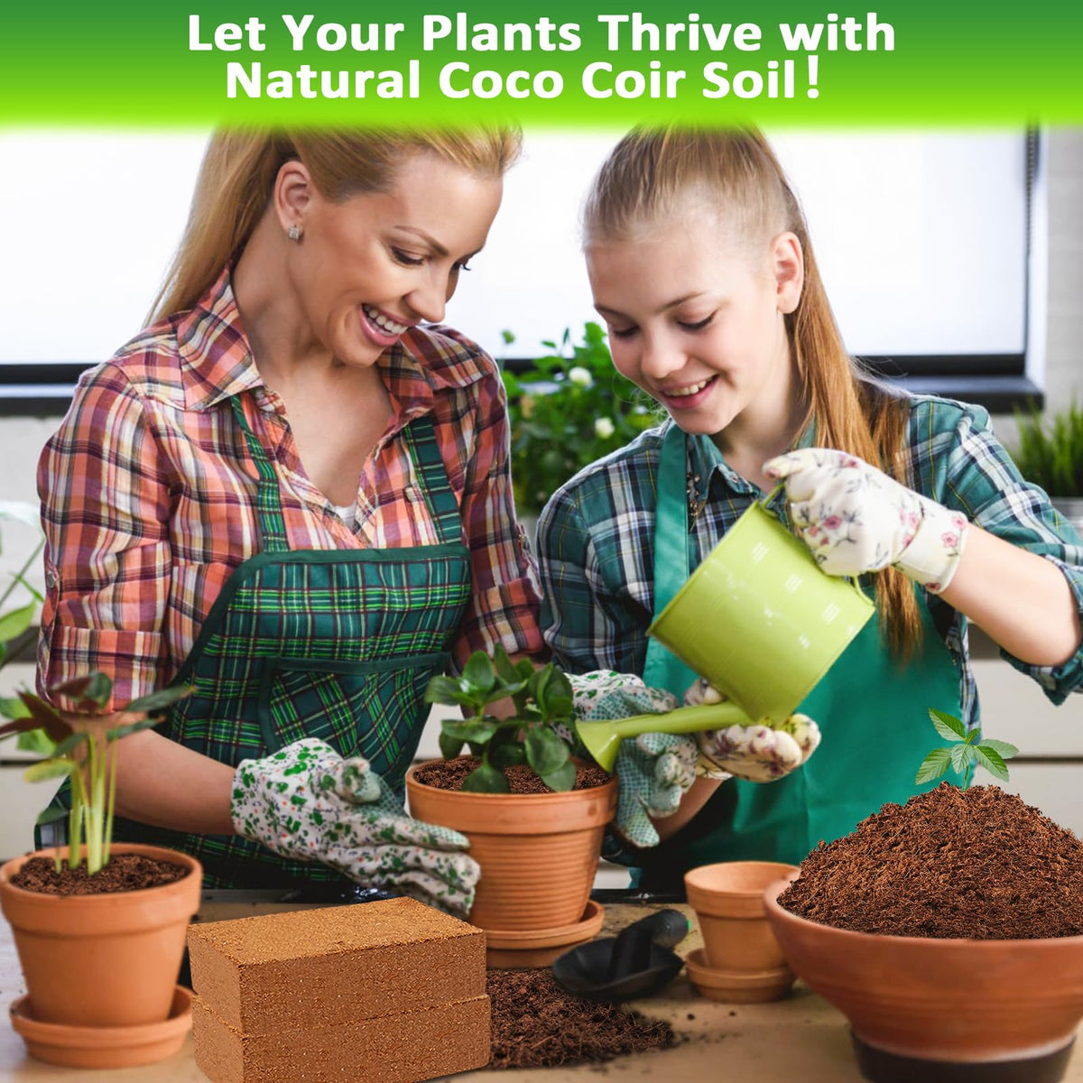 Legigo coco coir supports microgreens and container garden setups.