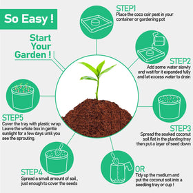 Legigo coco coir pellet garden use supports vegetables and herbs