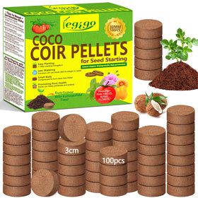 Legigo coco coir pellet seed starting block ready to soak for seedlings