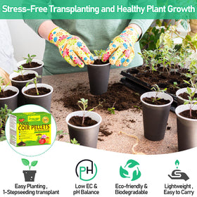 Legigo coco coir pellet transplant-ready form simplifies container gardening