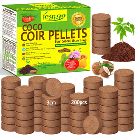 Legigo coco coir pellets seed-starting discs ready for germination and healthy roots