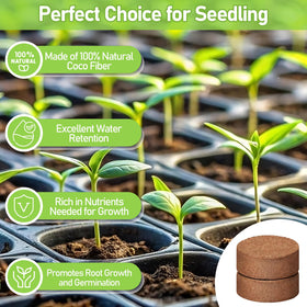 Legigo coco coir pellets aeration-drainage support even root growth and moisture retention