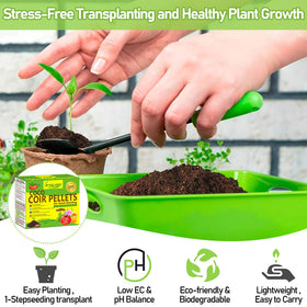 Legigo coco coir pellets easy-use blocks simplify seed propagation and planting