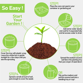 Legigo coco coir pellets multi-use discs suit seedling beds and small animal bedding