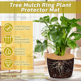 Legigo coco coir ring in the center trimmed to fit a plant base