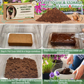 Legigo coco coir remains fluffy for drainage and moisture