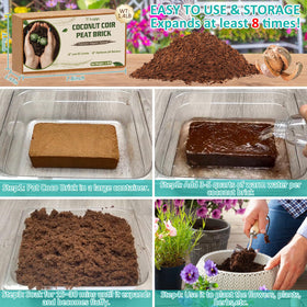 Legigo coco coir brick supports robust root growth and healthy roots.