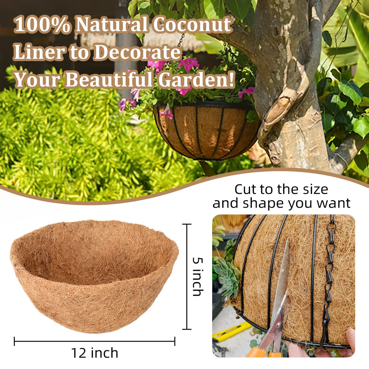 Legigo coco fiber liner closeup highlighting natural material quality and thickness