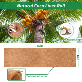 Legigo coco fiber roll cut-to-fit for durable, soil-retaining planter liners.