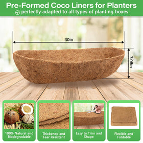 Legigo coconut fiber liner for baskets with breathable drainage