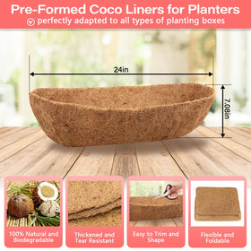 Legigo coconut fiber liner close-up showing breathable material supporting healthy roots