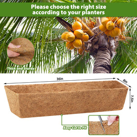 Legigo coconut fiber texture close-up shows durable, natural material for planters.