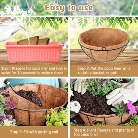 Legigo coconut husk liner with sturdy edges for long-lasting use.