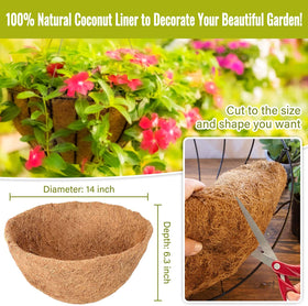Close-up of Legigo coir fiber liner showing natural, moisture-retentive material.