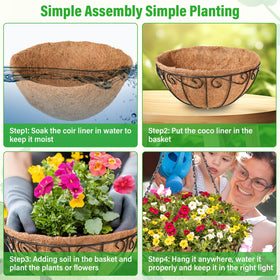 Legigo cut-to-fit coco liner for flexible planting options