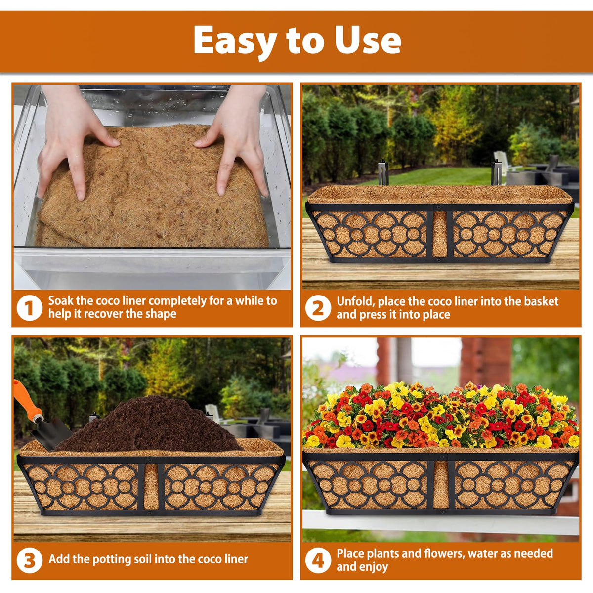 Legigo deck planter liner shown in an outdoor setting.