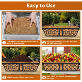 Legigo deck planter liner shown in an outdoor setting.