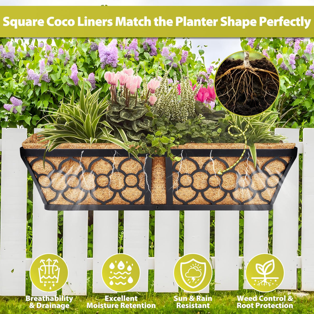 Legigo easy-cut to fit coconut liner demonstrates simple customization.