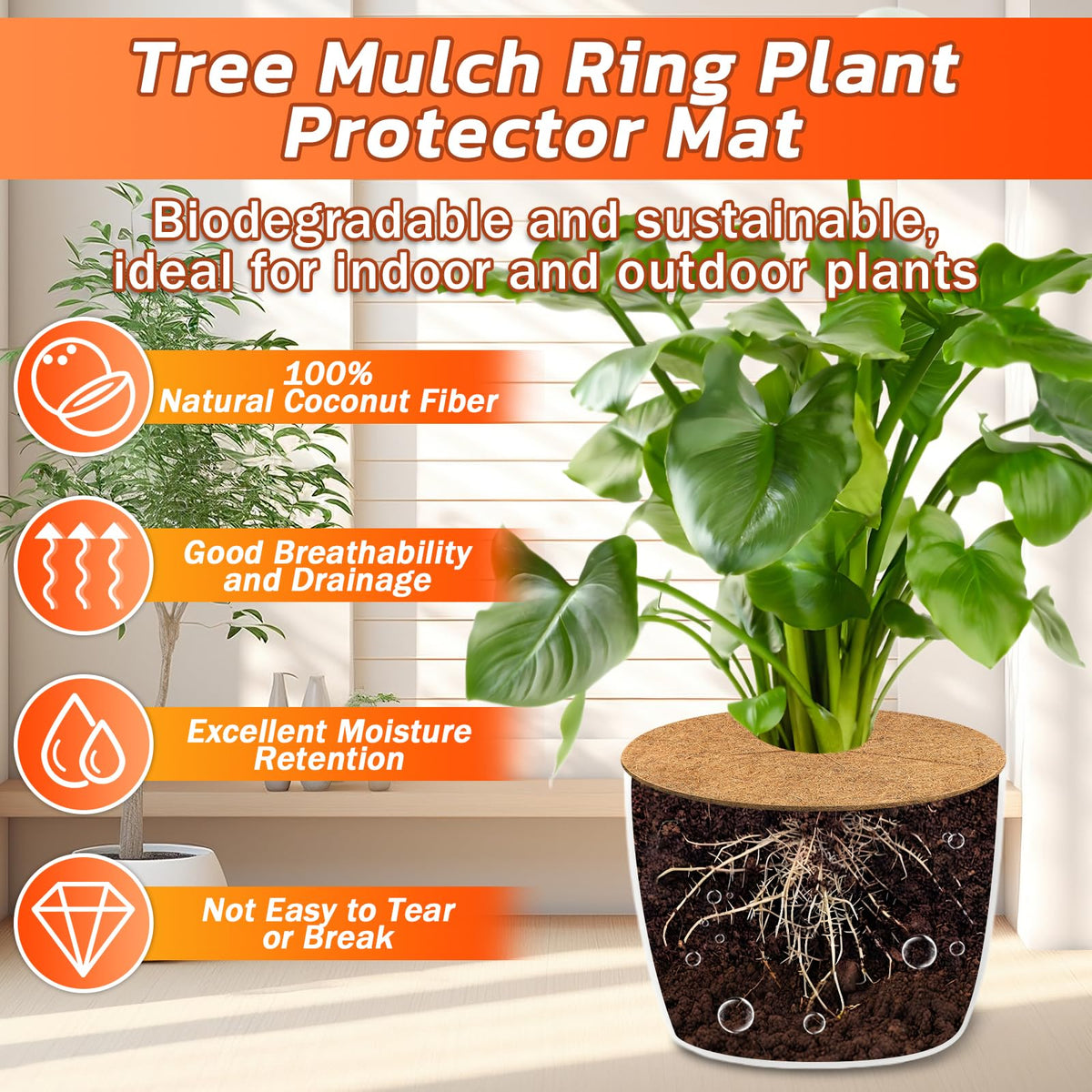 Legigo easy-install around stem image highlighting simple setup for pots or gardens.