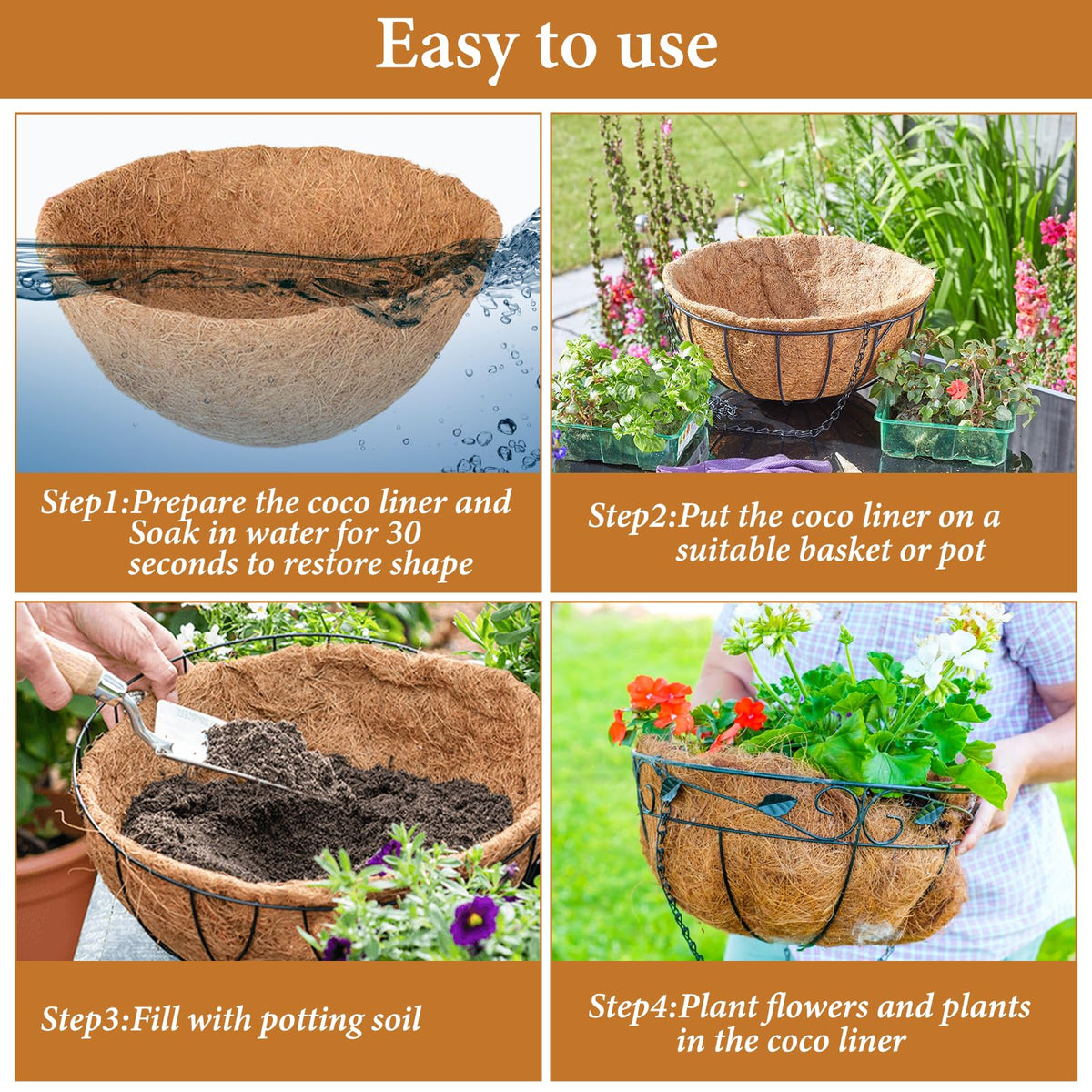 Legigo round liner easily soaks and shapes to fit a basket