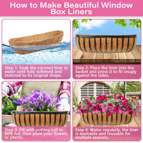 Legigo fence basket liner enhances aesthetics and soil stability for outdoor planters.