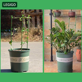 Legigo green finish blends with foliage for elegant garden appeal.