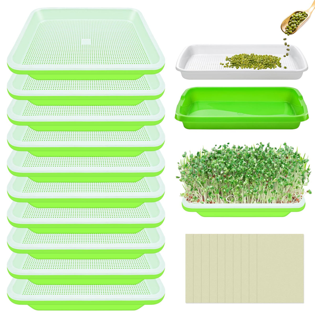 Legigo green seed sprouter tray inner for quick indoor germination.