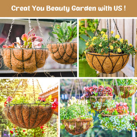 Legigo coco liner as a green decor solution for gardens or offices.