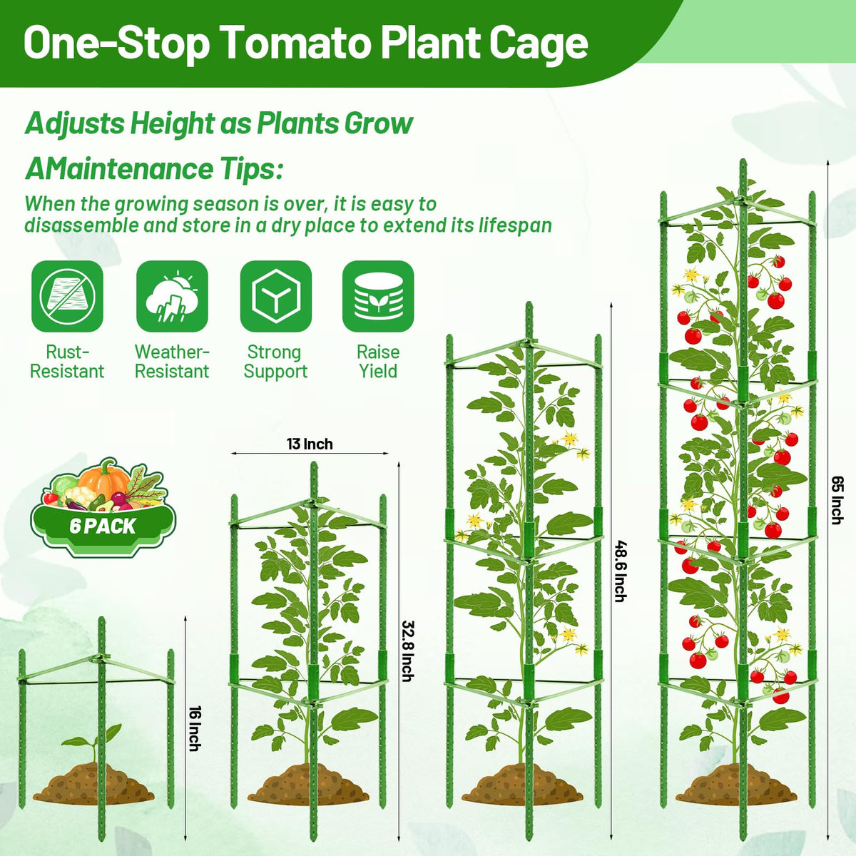 Legigo grow bags 10 gallon offering ample vertical space for climbing plants.