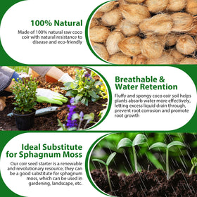 Legigo coconut fiber supports healthy root growth in various plants