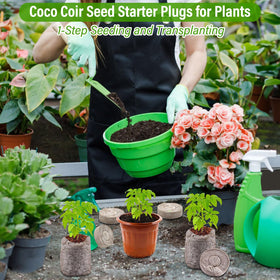Legigo hydroponics-ready seed starter pellets for nursery and greenhouses.