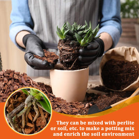 Legigo orchid bark for indoor gardens and mulch.